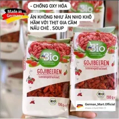 Hạt Kỷ Tử Hữu Cơ DM Bio 150gr - Sản Phẩm Thiên Nhiên từ Đức, Bổ Sung Dưỡng Chất Cho Mọi Món Ăn, Tốt Cho Sức Khỏe