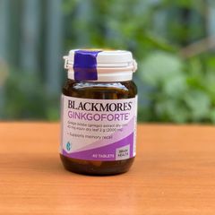 Viên Uống Blackmores Ginkgoforte 40 Viên - Hỗ Trợ Cải Thiện Trí Nhớ, Tăng Cường Tuần Hoàn Máu Não, Bảo Vệ Sức Khỏe Não Bộ