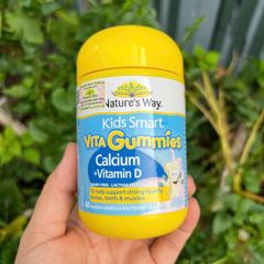Kẹo Canxi & Vitamin D Dạng Nhai Nature's Way Vita Gummies cho Trẻ Em - Hỗ Trợ Phát Triển Xương Răng, 60 Viên Nhập Khẩu Úc