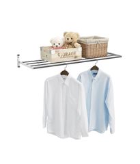 Giá Treo Tường Đa Chức Năng Wellex WH4110 Hàn Quốc - Kệ Treo, Giàn Phơi Thời Trang Gấp Gọn, Tải Trọng 15kg