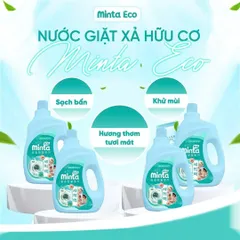 Nước Giặt Xả Hữu Cơ Minta - Hương Thơm Lưu Giữ Lâu Dài, An Toàn Cho Da Nhạy Cảm, Phù Hợp Với Gia Đình Có Trẻ Nhỏ