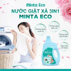 Nước Giặt Xả Hữu Cơ Minta - Hương Thơm Lưu Giữ Lâu Dài, An Toàn Cho Da Nhạy Cảm, Phù Hợp Với Gia Đình Có Trẻ Nhỏ