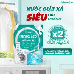 Nước Giặt Xả Siêu Lưu Hương Minta - Giặt Sạch Hiệu Quả, Lưu Hương Bền Lâu, Thân Thiện Với Da, Xuất Xứ Việt Nam
