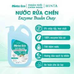 Nước Rửa Chén Enzyme Thuần Chay Minta - Giải Pháp Làm Sạch Bát Đĩa, Khử Độc Tố Rau Củ, Dầu Mỡ Nhanh Chóng và An Toàn cho Gia Đình