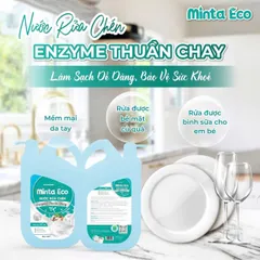 Nước Rửa Chén Enzyme Thuần Chay Minta - Giải Pháp Làm Sạch Bát Đĩa, Khử Độc Tố Rau Củ, Dầu Mỡ Nhanh Chóng và An Toàn cho Gia Đình