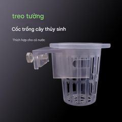 Cốc Nhựa Đôi Trồng Cây Thủy Sinh Móc Thành Bể - Giỏ Trồng Khoai Lang, Cỏ Nước, Phụ Kiện Hồ Cá An Toàn, Tiện Lợi