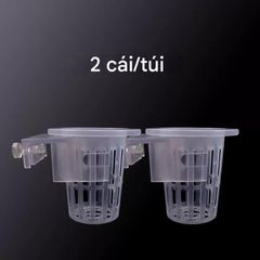 Cốc Nhựa Đôi Trồng Cây Thủy Sinh Móc Thành Bể - Giỏ Trồng Khoai Lang, Cỏ Nước, Phụ Kiện Hồ Cá An Toàn, Tiện Lợi