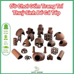 Đồ Chơi Trang Trí Bể Cá Gốm An Toàn - Hàng Nghệ Thuật Tự Nhiên Tạo Không Gian Sống Động Cho Thủy Sinh