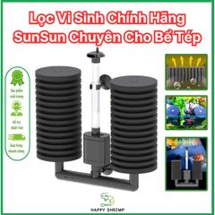 Lọc Vi Sinh Bông Đôi SunSun JF-80 JF-120 - Thiết Kế Tinh Tế Với Bơm 3W Cho Hồ Cá Sạch, Chính Hãng Trung Quốc