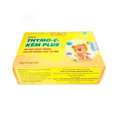 Thymo-C Kẽm Plus - Siro Hỗ Trợ Miễn Dịch Tăng Sức Đề Kháng Cho Trẻ Từ 2 Tuổi, Dễ Uống, Hộp 20 Ống