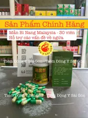 Mẫn Bì Nang (Rắn) 30 Viên Xịn - Hỗ Trợ Ngứa, Thanh Nhiệt, Giải Độc, Bảo Vệ Gan - Thực Phẩm Chức Năng Từ Malaysia