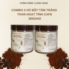 Combo 2 Hủ Bột Tắm Trắng Than Hoạt Tính Cafe 350g - Giúp Sáng Da, Mịn Da Từ Nguyên Liệu Tự Nhiên Việt Nam