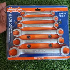 Bộ Cờ Lê 2 Đầu Miệng 6 Chi Tiết Wadfow WDS2406 - Kích Thước 8-24mm, Chất Liệu Thép Bền, Thiết Kế Dễ Dùng