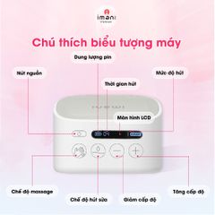 Máy Hút Sữa Không Dây IMANI I2 Plus - Hút Kiệt, Massage 5 Cấp Độ, Thiết Kế Gọn Nhẹ, An Toàn Cho Mẹ Và Bé - Bảo Hành 1 Năm