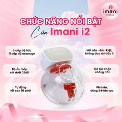 Máy Hút Sữa Không Dây Imani I2 Hàn Quốc - Rảnh Tay, Thiết Kế 5 Cấp Độ Hút & Massage, An Toàn Cho Mẹ và Bé