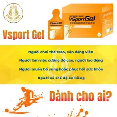Gel Bổ Sung Năng Lượng Nhanh VSport 15g - Thực Phẩm Chức Năng Dành Cho Người Chơi Thể Thao và Người Cần Tỉnh Táo