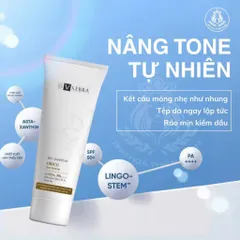 Kem Chống Nắng Kiềm Dầu Vxebra 50g - Nâng Tone Nhẹ, Dưỡng Ẩm, Chống Nước Cho Da Mặt, Phù Hợp Da Dầu, Chống Tia UV