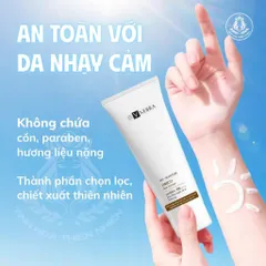 Kem Chống Nắng Kiềm Dầu Vxebra 50g - Nâng Tone Nhẹ, Dưỡng Ẩm, Chống Nước Cho Da Mặt, Phù Hợp Da Dầu, Chống Tia UV