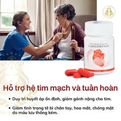 Thực phẩm hỗ trợ tim mạch Cardiopro Max - Giảm mỡ máu, cải thiện tuần hoàn, bảo vệ sức khỏe tim mạch toàn diện