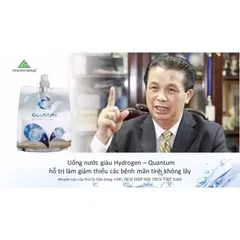 Nước Khoáng Ion Kiềm Giàu Hydrogen Quantum 1 Thùng (350ml x10 Gói) - Giúp Cân Bằng Axit, Tăng Cường Sức Đề Kháng и Phòng Chống Lão Hóa