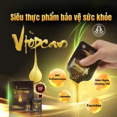 Thực phẩm chức năng Vtopcan - Giải pháp bảo vệ sức khỏe toàn diện, tăng cường sức đề kháng cho mọi lứa tuổi