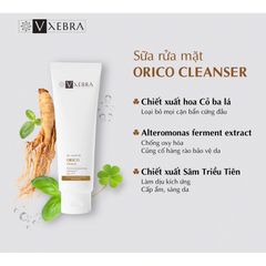 Sữa Rửa Mặt Vxebra Orico Cleanser - Làm Sạch Da Hiệu Quả, Cung Cấp Ẩm, Tẩy Tế Bào Chết Dịu Nhẹ Cho Da Nhạy Cảm