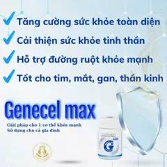Thực phẩm chức năng Gencel Max 30 viên - Tăng cường sức đề kháng và hệ miễn dịch, hỗ trợ sức khỏe tổng thể
