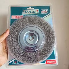 Bánh Cước Total TAC36081 200mm - Phụ Kiện Máy Mài Lông Thép Chất Lượng Cao, Bền Chắc, Chà Sạch Gỉ Sét Kim Loại