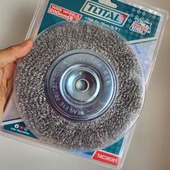 Bánh Cước Total TAC36081 200mm - Phụ Kiện Máy Mài Lông Thép Chất Lượng Cao, Bền Chắc, Chà Sạch Gỉ Sét Kim Loại