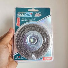 Bánh Cước 100mm Total TAC36041 - Dụng Cụ Làm Sạch Bề Mặt Kim Loại, Chà Rỉ Sét Hiệu Quả, Phụ Kiện Máy Mài Chất Lượng Cao