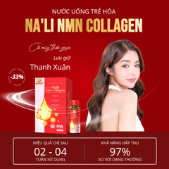 Nước Uống Collagen Na'li Nutri - Hỗ Trợ Trẻ Hóa Da, Căng Bóng, 10 Chai 50ml - Thành Phần Đức, Nhật, Vitamin C, Yến Sào