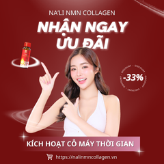 Nước Uống Collagen Na'li Nutri - Hỗ Trợ Trẻ Hóa Da, Căng Bóng, 10 Chai 50ml - Thành Phần Đức, Nhật, Vitamin C, Yến Sào