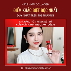 Nước Uống Collagen Na'li Nutri - Hỗ Trợ Trẻ Hóa Da, Căng Bóng, 10 Chai 50ml - Thành Phần Đức, Nhật, Vitamin C, Yến Sào