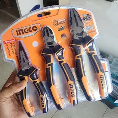 Bộ 3 Kìm Cao Cấp INGCO HKHLPS2831 - Kìm Răng, Kìm Cắt, Kìm Nhọn Thép CR-V, Dụng Cụ Cầm Tay Chất Lượng Cao
