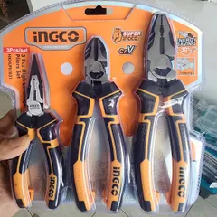 Bộ 3 Kìm Cao Cấp INGCO HKHLPS2831 - Kìm Răng, Kìm Cắt, Kìm Nhọn Thép CR-V, Dụng Cụ Cầm Tay Chất Lượng Cao