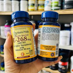 Vitamin E 268mg Puritan’s Pride 100 viên