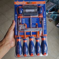 Bộ 30 Món Tua Vít WADFOW WSS1430 - Dụng Cụ Cầm Tay Đa Năng Chất Liệu CR-V, Đầu Vít Đa Dạng Phục Vụ Sửa Chữa Điện Tử, Cơ Khí