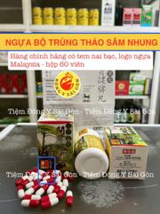 Ngựa Bộ Trùng Thảo Sâm Nhung Malaysia 60 Viên - Hỗ Trợ Tăng Cân Hiệu Quả - Thực Phẩm Chức Năng Bồi Bổ Cơ Thể