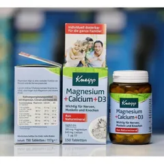 [Hàng Đức] Viên uống Kneipp bổ sung vitamin d3, canxi, magie, lọ 150 viên 316717