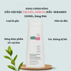 Dầu Gội SEBAMED 200ml - Loại Bỏ Gầu, Ngứa Da Đầu, Nấm Đầu - Sản Phẩm Dược Mỹ Phẩm Đức An Toàn Cho Da Nhạy Cảm