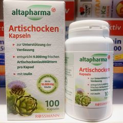 Viên uống bổ gan Artischocken Altapharma - Giải độc, làm mát gan, cải thiện sức khỏe làn da - Hàng Đức chính hãng