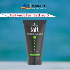 Gel Vuốt Tóc TAFT Số 5 - Giữ Nếp Tóc Không Dính, Tạo Kiểu Dễ Dàng 72 Giờ, Tuýp 150ml, Hàng Đức Chăm Sóc Tóc