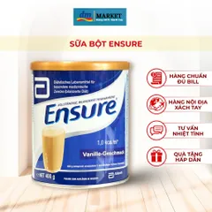 Sữa Bột Ensure Nhập Khẩu Đức 400g - Bổ Sung Canxi, Tăng Cường Sức Đề Kháng, Hỗ Trợ Hệ Tiêu Hóa, Dinh Dưỡng Cho Người Lớn