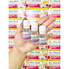 Đồ Uống Tetesept B12 Vita Kick - Bổ Sung Vitamin B12 Tăng Cường Năng Lượng, Hộp 18 Ống Nhập Khẩu Chính Hãng Đức