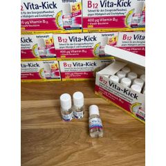Đồ Uống Tetesept B12 Vita Kick - Bổ Sung Vitamin B12 Tăng Cường Năng Lượng, Hộp 18 Ống Nhập Khẩu Chính Hãng Đức