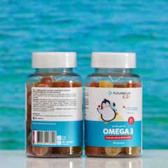Kẹo Dẻo Bổ Sung Omega 3 FutuNatura Kids – Hỗ Trợ Phát Triển Trí Não và Thị Giác Cho Trẻ Từ 3 Tuổi, Vị Mâm Xôi Chanh Ngon Miệng