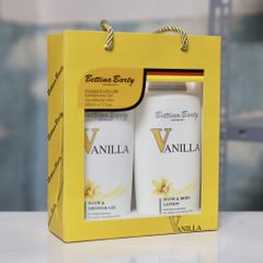 Set Sữa Tắm và Dưỡng Thể Bettina Vanilla 500ml - Chăm Sóc Da Cao Cấp, Hương Thơm Quyến Rũ, Made in Germany