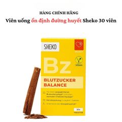 Viên Uống Ổn Định Đường Huyết Từ Tinh Bột Quế Sheko - An Toàn, Thuần Chay - Hộp 30 Viên Đức