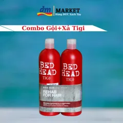 [Hàng Đức] Combo Dầu gội, xả TIGI đỏ phục hồi tóc hư tổn, lấy lại độ đàn hồi cho tóc 316789