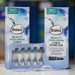 Huyết Thanh Balea Beauty Effect 7 Fach Hyaluron - Dưỡng Da Căng Mịn & Săn Chắc, Hàng Đức, Hộp 7 Ống 1ml
